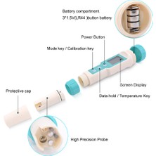 Gahome 7 In 1 Ph / Tds / Ec / Orp / Sg / Tuzluluk / Sıcaklık (Yurt Dışından)