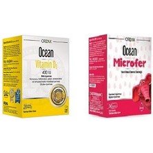 Orzax Ocean D3 Vitamini 400 Iu 20 ml + Ocean Microfer Damla 30 ml