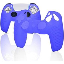 Konsol İstasyonu Mavi Playstation 5 Ps5 Kol Kılıfı Dualshock 5 Kabartmalı Kılıf