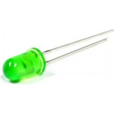 Robotistan 5 mm Yeşil LED Paketi - 10 Adet