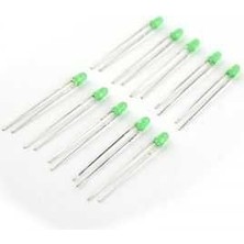 Robotistan 3 mm Yeşil LED Paketi - 10 Adet