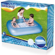 Bestway 51115 Şişme Tabanlı Çocuk Havuzu 165X104X25CM + Pompa