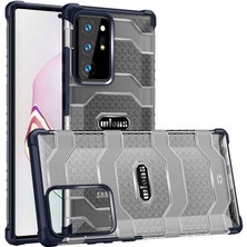 Case 4U Galaxy Note 20 Ultra Kılıf Darbe Emici Ultra Koruma Military Grade Wlons Mit Kapak Lacivert