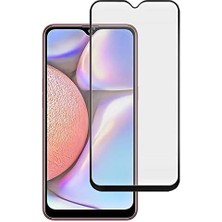 Case 4U Samsung Galaxy A10S Cam Ekran Koruyucu Tam Kaplayan Mat Seramik Siyah
