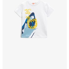 Koton Erkek Bebek T-Shirt Beyaz 1YMB18052OK