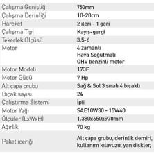 Kama By Reis KGL75Z Benzinli Ipli 7 Hp Çapa Makinası + Çapa Alt Grubu