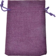 Ozan Tuhafiye Kese Mor Renk Jüt Kumaş 7x9 cm 50 Adet