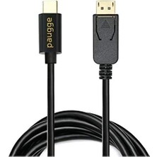 Paugge USB C To Displayport Kablo - Dp 1.4 Thunderbolt3, Hdr 8k 60Hz 4K 120Hz 4K 60Hz 2k 240Hz Full Hd 240Hz (CDP14-PRO)