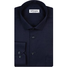 Süvari Armür Desenli Siyah Erkek Gömlek