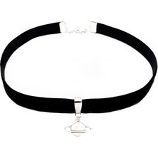BijuStore Satürn Choker Tasma Kolye