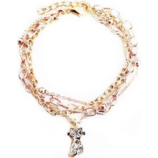 BijuStore Çoklu Zincir Kadın Kedi Bileklik