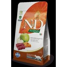N&D N-D Pumpkin Tahılsız Geyik Etli Bal Kabaklı ve Elmalı Yetişkin Kedi Maması 5 kg