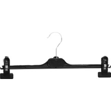 Modern Raf Siyah Mandallı Askı 25'li Paket