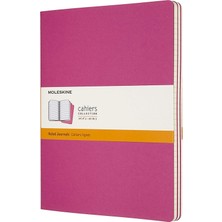 Moleskine Cahier Xl Boy Çizgili Defter Pembe 19 x 26 cm