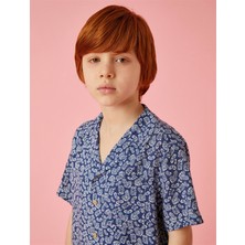 Koton Erkek Çocuk Kısa Kollu Gömlek Şal Desenli