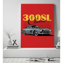 Bitmeyen Kartuş Bk Gift Klasik Araç Tasarımlı Kanvas Tablo 50X70CM-2