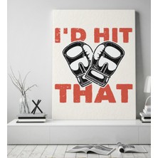 Bitmeyen Kartuş Bk Gift I'd Hit That Tasarımlı Kanvas Tablo 50X70CM-1