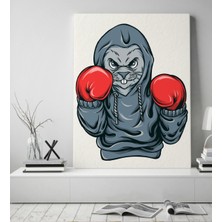 Bitmeyen Kartuş Bk Gift Boksör Tasarımlı Kanvas Tablo 50X70CM-1
