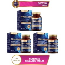 Nutraxin Resveratrol, Hyalüronik Asit, Biotin, ve Çinko Içeren Hidrolize  30 Tablet X3 Adet