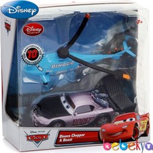 Disney Cars Arabalar Helikopter Dinoco Chopper ve Boost Die-Cast Arabalar