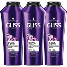 Gliss Intense Therapy Yeniden Yapılandırıcı Şampuan 360 ml 3'lü