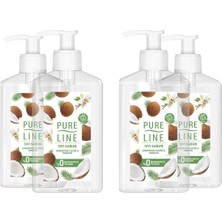 Pure Line Doğal Özler ile Sıvı Sabun Hindistan Cevizi & Vanilya 280 ml X4