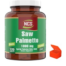 Ncs Saw Palmetto Complex Biotin Çinko 120 Tablets + Hap Kutusu