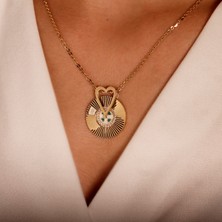 Adil Idil Kuyumculuk Taş Detaylı Hareketli Burç Kolye