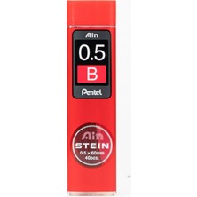 Pentel Ain Stein Kalem Uçları 0.5 mm B 40'lı Kırmızı Renkli Sarf Malzemeler