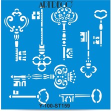 Artdeco Stencil 30 x 30 cm Anahtarlar 159