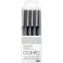 Copic Multiliner Cool Grey Set 4'lü 0,05/0,1/0,3/0,5