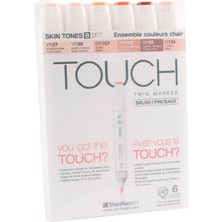Shinhan Art Touch Skin Tones B Çift Uçlu 6'lı Set 1200624