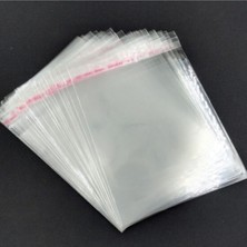 Fyf Grup 35 x 45 +5 cm Şeffaf Bantlı Jelatin Torba - Yapışkanlı Poşet - 100'lü