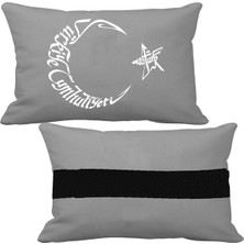 Öziron Opel Crossland x Oto Uyumlu Koltuk Boyun Yastığı Bayrak Logolu Gri  Yastık