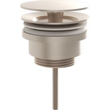 Vitra Origin A4514934 Yuvarlak Lavabo Süzgeci, Basmalı,fırçalı Nikel