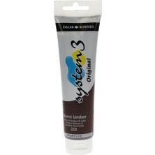 Daler Rowney System 3 Akrilik Boya 150 ml N.223 Burnt Umber