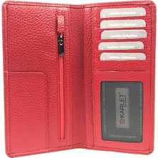 Skarlet Deri Unisex Portföy Cüzdan