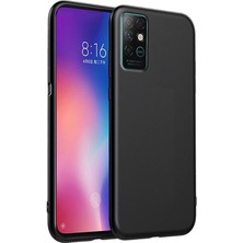 Gpack Infinix Note 8 Kılıf Mat Soft Premier Silikon+Nano Glass Siyah