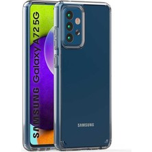 Case Street Samsung Galaxy A72 Kılıf Coss Şeffaf Sert Kapak Şeffaf