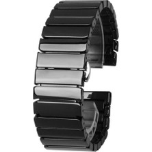 Case Street Samsung Galaxy Watch Active 4 42MM Kordon Seramik Kaplama Parlak Krd 16 Siyah