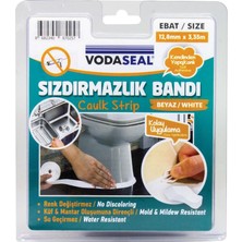 Vodaseal Banyo Küvet Lavabo Kenar Sızdırmazlık Bandı 12.8 mm x 3.35 Metre