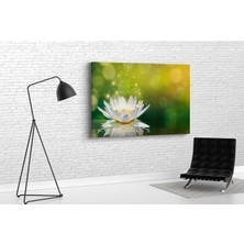Tablo 360 Beyaz Lotus Kanvas Tablo