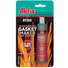 Akfix Ht 300 Yüksek Isıya Dayanıklı Silikon Kırmızı 300°C 50 ml