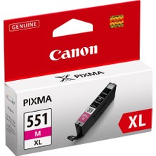 Canon CLI-551XL M Yüksek Kapasiteli Orijinal Magenta Mürekkep Kartuşu