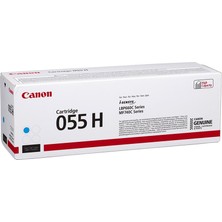 Canon CRG 055 H C Yüksek Kapasiteli Orijinal Cam Göbeği (Mavi) Toner