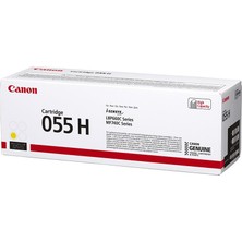 Canon CRG 055 H Y Yüksek Kapasiteli Orijinal Sarı Toner