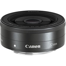 Canon EF-M 22mm f/2 STM Lens (Canon Eurasia Garantili)