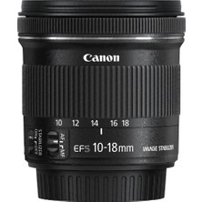 Canon EF-S 10-18mm f/4.5-5.6 IS STM Lens (Canon Eurasia Garantili)