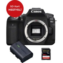 Canon EOS 90D Body Fotoğraf Makinesi + Batarya Seti (SD Kart Hediyeli) (Canon Eurasia Garantili)