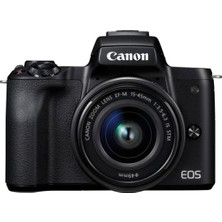 Canon EOS M50 + EF-M 15-45mm f/3.5-6.3 IS STM Fotoğraf Makinesi (Canon Eurasia Garantili)